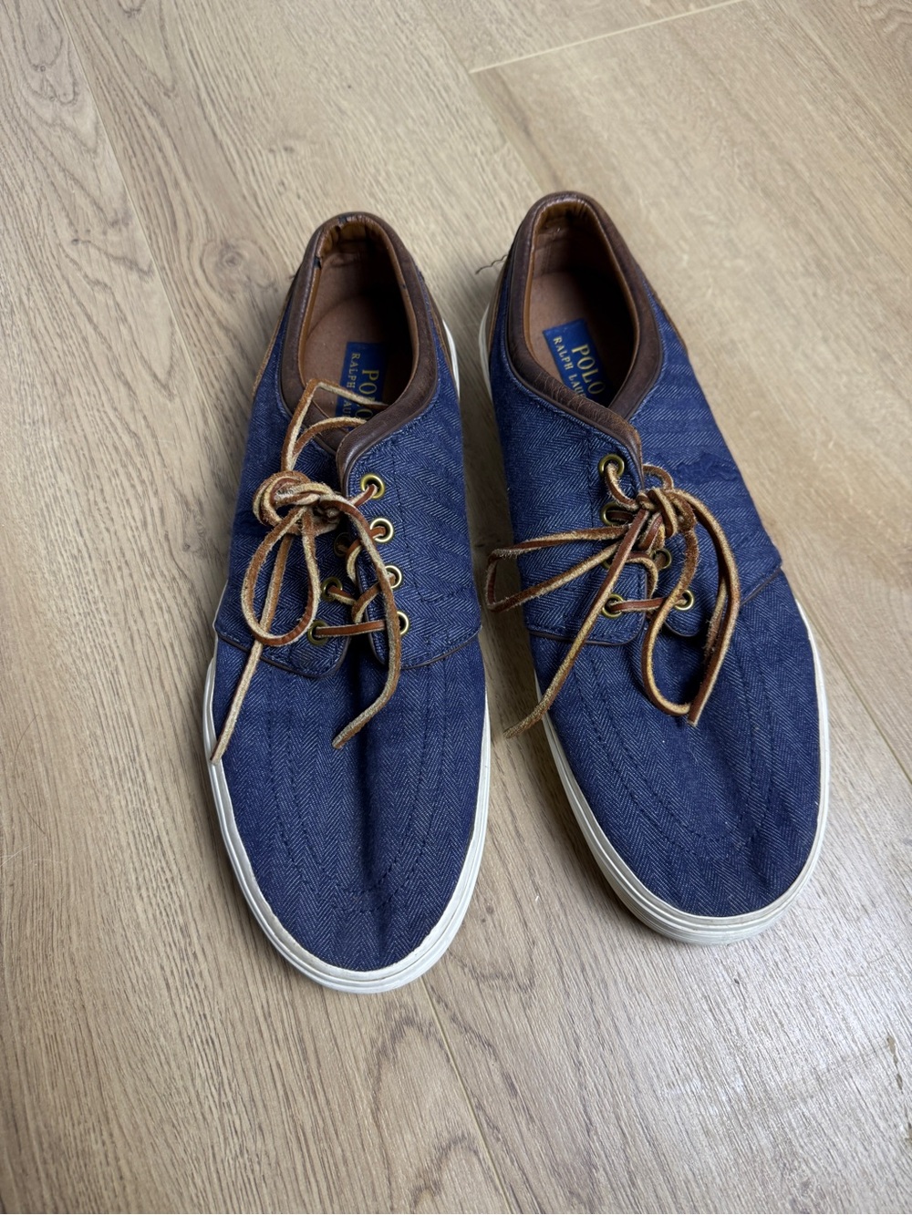 Polo Ralph Lauren men’s Faxon low denim sneakers size 11D